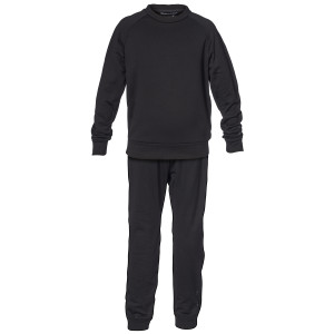 Isbjörn of Sweden Kids' Panda Chill Sweater & Pant Black, 170/176