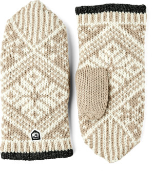 Hestra Nordic Wool Mitt Beige/Offwhite 9