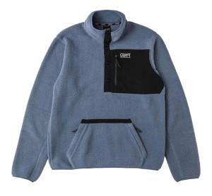 ColourWear Men's Snap Pile Grey Blue L