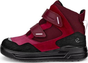 Ecco Kids'  Urban Snow Mid Black/red Plum/dark Ruby 29