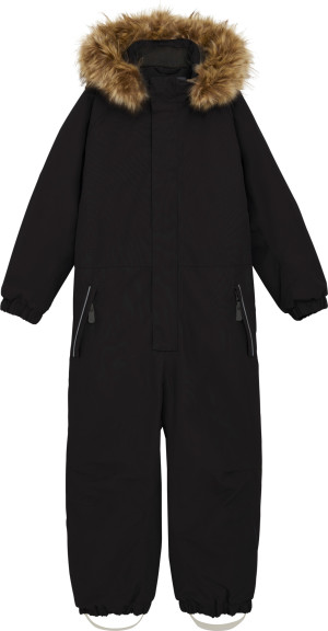 Color Kids Kids' Coverall With Fake Fur Black, 98