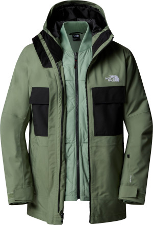 The North Face Men's Fourbarrel Triclimate Jacket Bark Mist/TNF Black XL