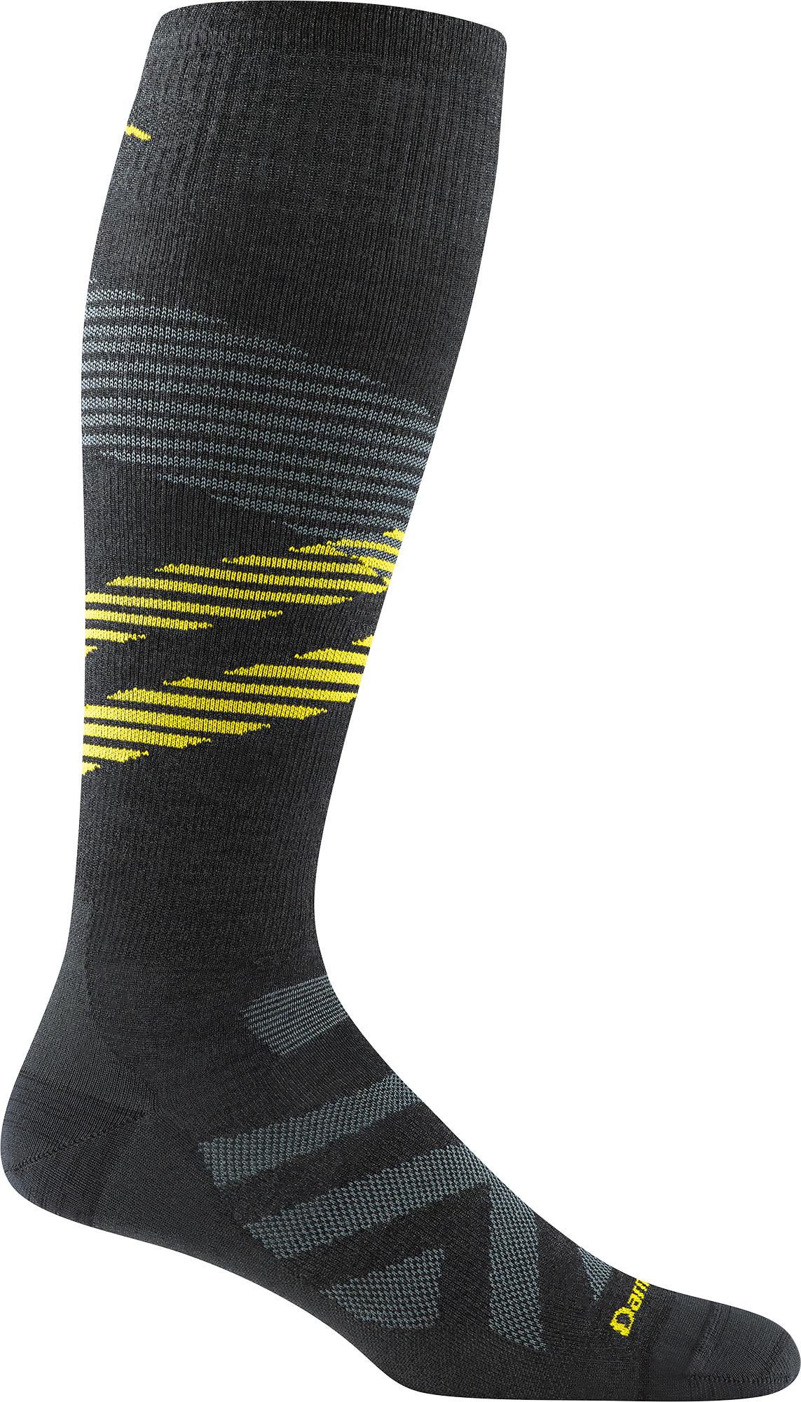 Darn Tough Men's Pennant RFL Over-the-Calf Ultra-Lightweight, Carbon, XL
