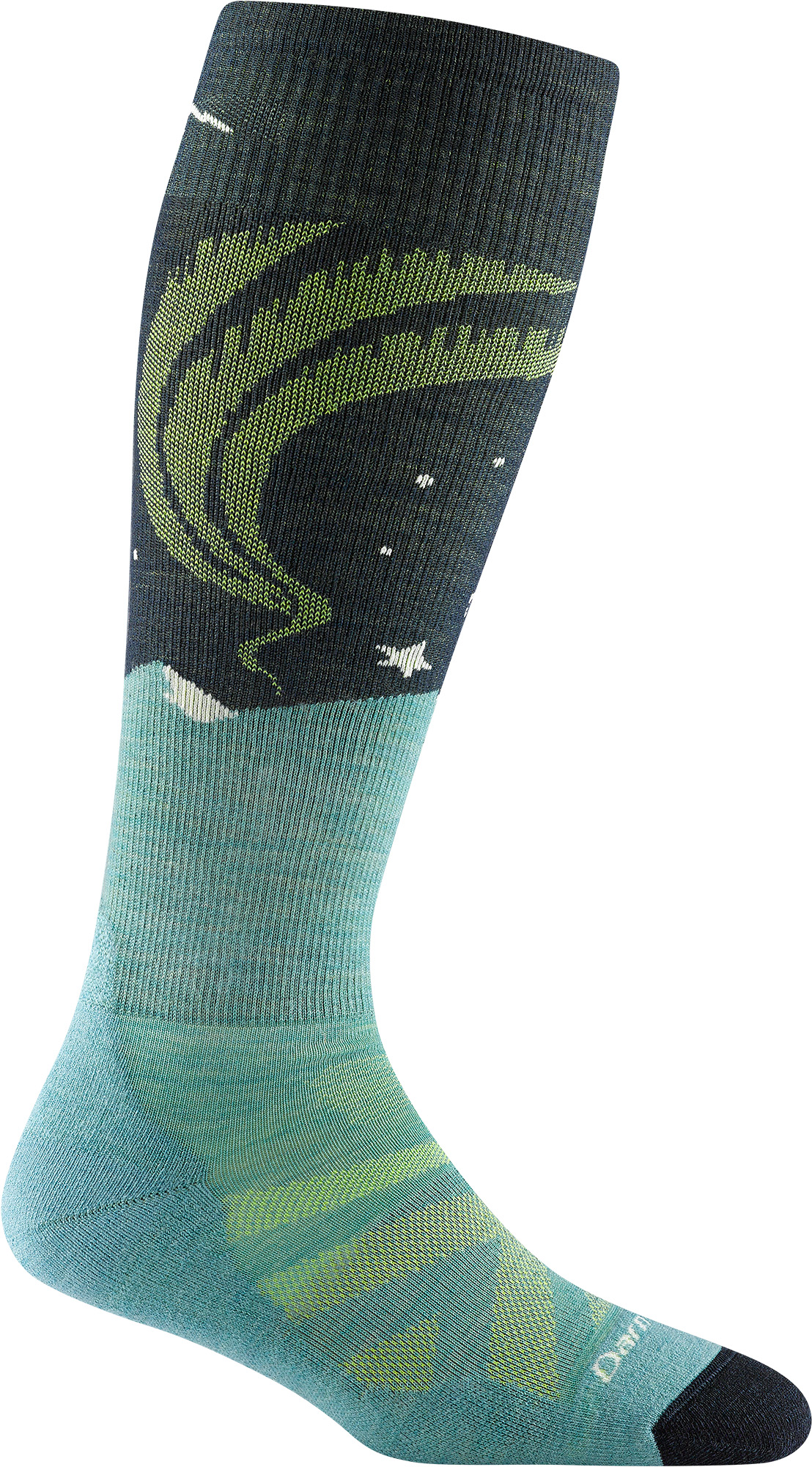 Darn Tough Women's Aurora OTC Lightweight With Cushion Aqua L