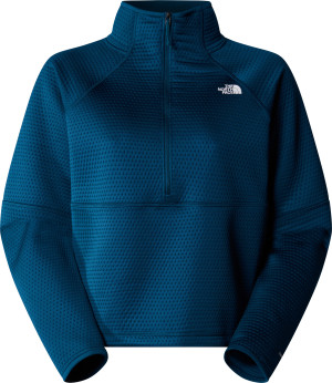 The North Face Women's Vertical Thermal 1/4 Zip Fleece Midnight Petrol, XS