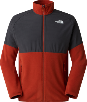 The North Face Men's Glacier Heavyweight Full Zip Fleece Iron Clay/Asphalt Grey, XL