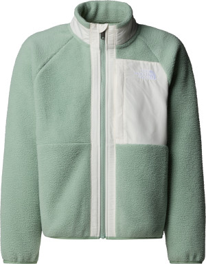 The North Face Girls' Yumiori Full Zip Jacket Slate Moss/White Dune M