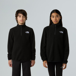 The North Face Teens' Glacier 1/4 Zip Pullover TNF Black S