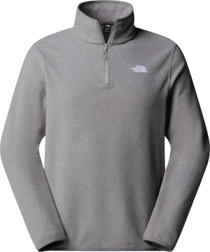 The North Face Men's Glacier Fleece 1/4 Zip Jacket TNF Mid Grey Heather, XXXL