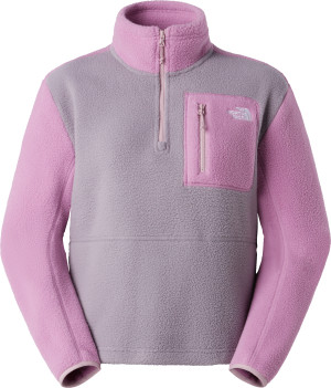 The North Face Women's Yumiori 1/4 Zip Transcendent Grey/Hushed Lavender M