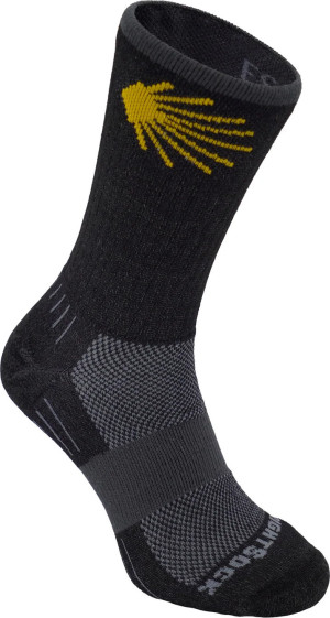 Wrightsock Escape Crew Anti Blister System Black with Camino Logo, 42-46