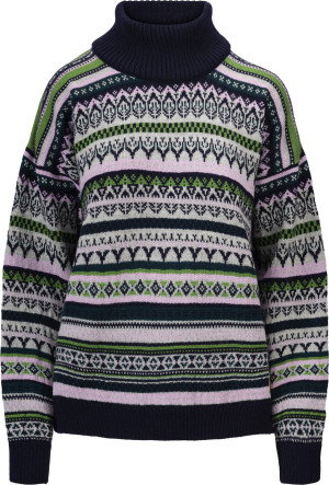 Dale of Norway Women's Utsira Sweater Marine/Pine Green/Light Charcoal S