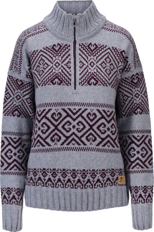 Dale of Norway Women's Rasletind Sweater Light Blue/Melange Wine M