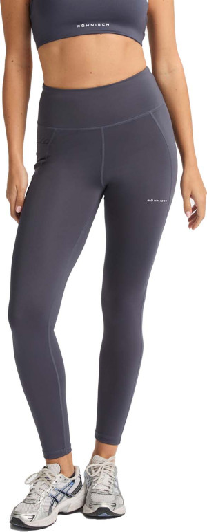 Röhnisch Women's Flattering High Waist Tights Dk Grey Plum, XL