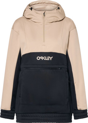 Oakley Women's Tnp Nose Grab Softshell Hoodie Humus/blackout, S