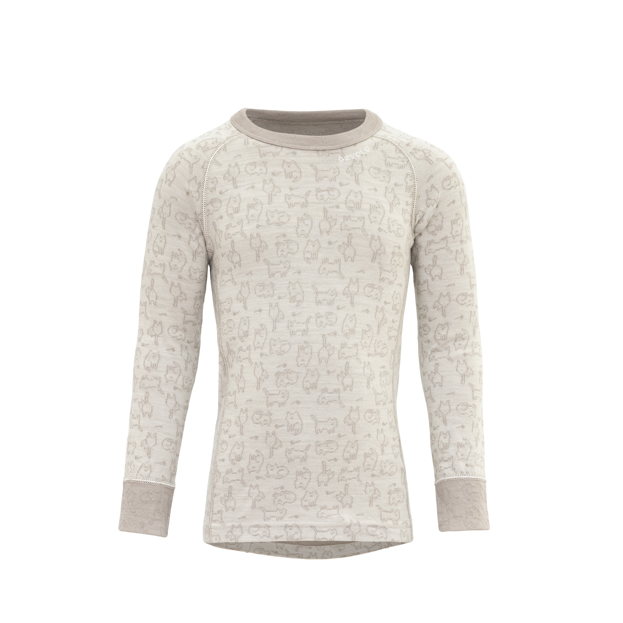 Devold Duo Active Merino Shirt Kid Raw White 98/104 cm