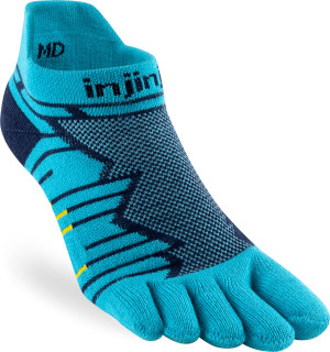 Injinji Men's Ultra Run No-Show Pacific Blue L (44.5-47)