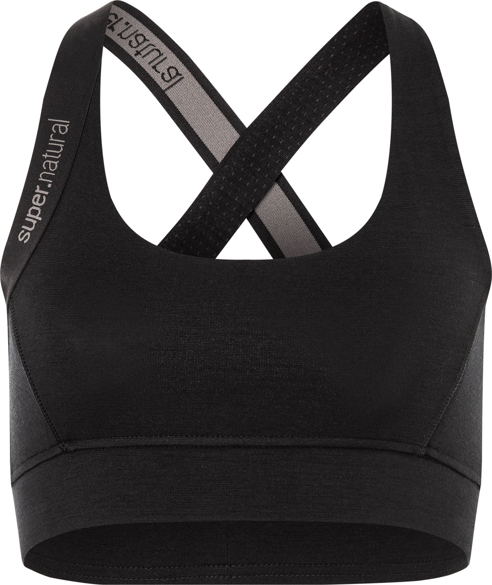 super.natural Women's Rubberrib bra Jet Black, XS