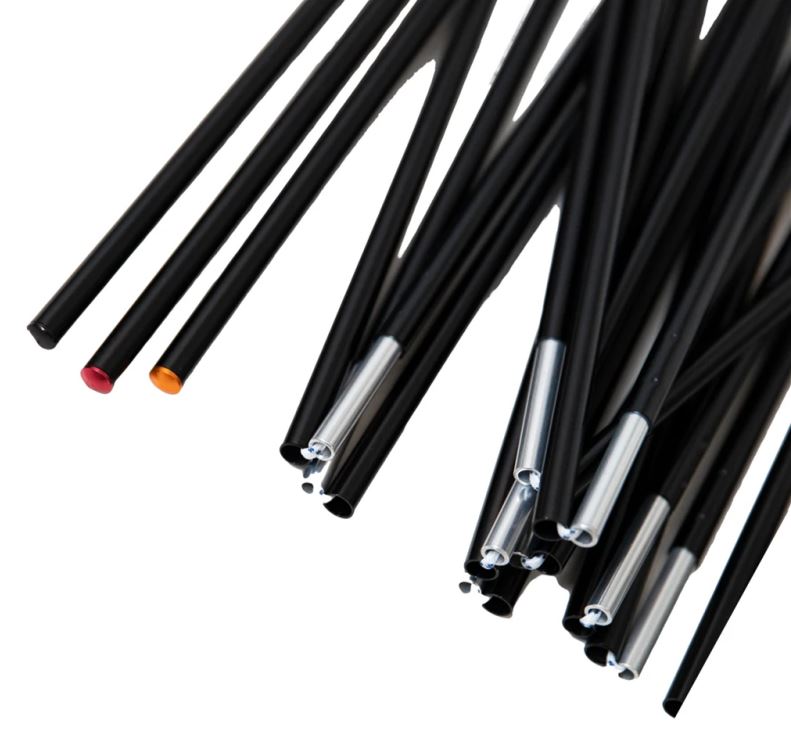 Arctic Spare Pole Set Family Camp 4p Black, OneSize