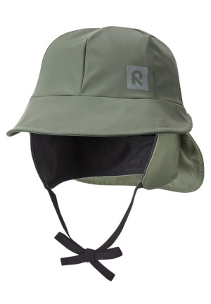 Reima Kids' Rain Shell Hat Rainy Greyish Green Greyish green 8920 50