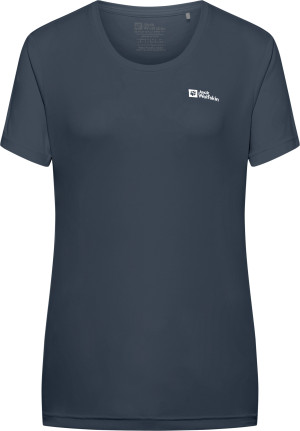 Jack Wolfskin Women's Tech Tee Midnight Sky, L
