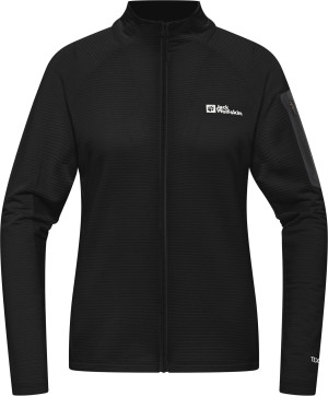 Jack Wolfskin Women's Prelight Ful Zip Black S