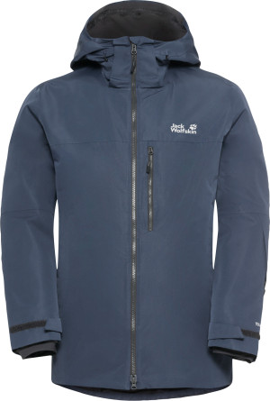 Jack Wolfskin Men's Flowline 3in1 Jacket Midnight Sky, M