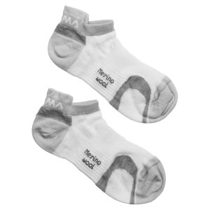 Aclima Ankle Socks 2-Pack White/Grey, 32-35