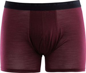 Aclima Men's LightWool 140 Boxer Zinfandel, S