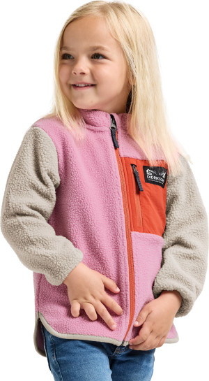 Didriksons Kids' Anten Full Zip Light Heather Pink, 140