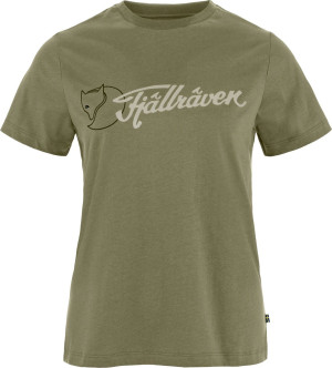 Fjällräven Archive Logo T-shirt W Green XS
