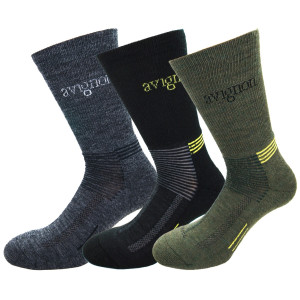 Avignon Unisex Terry Wool 3-Pack Multicolour 44-47