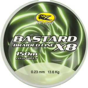 iFish Bastard Braid 0,23 mm 150m Lime, 0.18mm