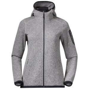 Bergans Women's Kamphaug Knitted Hoodie Chalk Sand XS