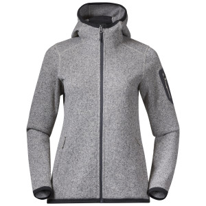 Bergans Women's Kamphaug Knitted Hoodie Chalk Sand XS