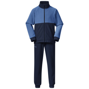 Bergans Kids' Smådøl V5 Longzip Set Navy Blue/Riviera Blue 98