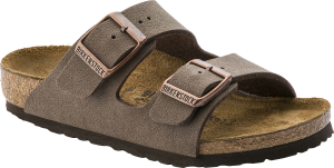 Birkenstock Kids' Arizona Birko-Flor Narrow Mocha Nubuck 28
