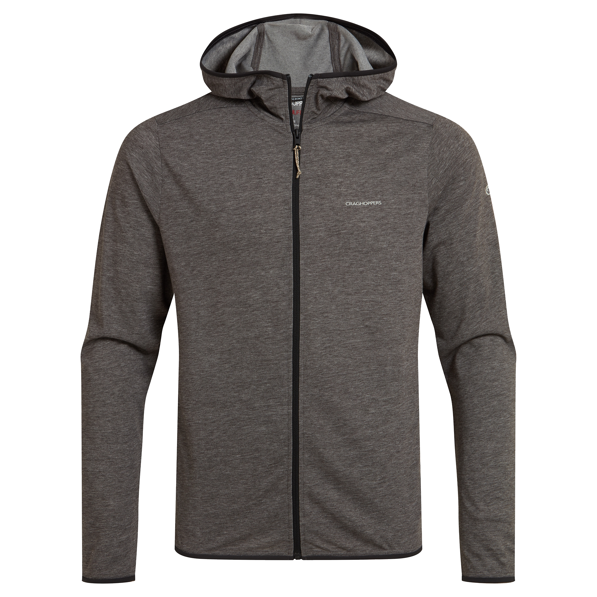 Craghoppers Men's Nosilife Deft Hooded Jacket Black Pepper Marl XL
