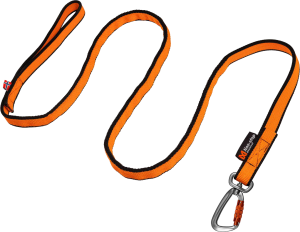 Non-stop Dogwear Bungee Leash 2.8m Black/Orange 2.8 M