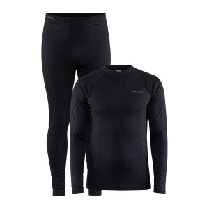 craft Men's Core Warm Baselayer Set Black M