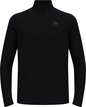 Odlo Men's Mid Layer Essential 1/2 Zip Black - Black S