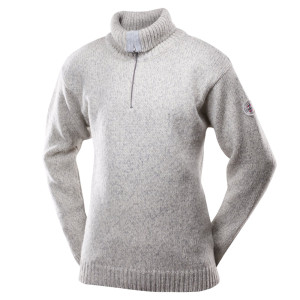 Devold Unisex Nansen Sweater Zip Neck Grey Melange XL