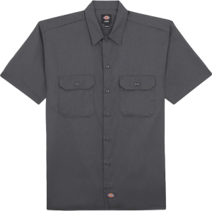 Dickies Men's Work Shirt Shortsleeve Rec Charcoal Grey, L