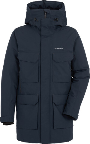 Didriksons Men's Drew Parka 8 Dark Night Blue XXXL