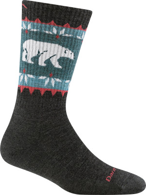 Darn Tough Women's Vanna Grizzle Boot Hiking Socks  Charcoal, Charcoal S
