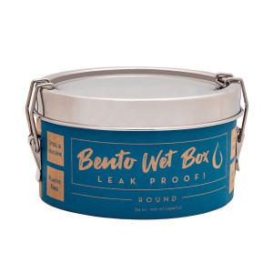 ECOlunchbox Bento Wet Box Round Stainless Steel, Rustfritt stål, OneSize