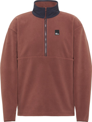 Jack Wolfskin Men's Sumetro Half Zip Dark Rust, 2XL