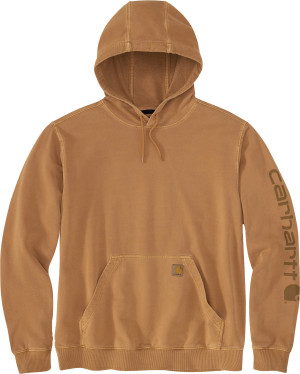 Carhartt Men's Durham Garment Dyed Logo Sweatshirt  Brown, M