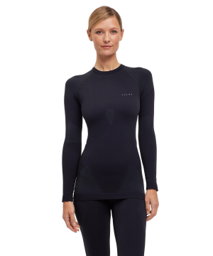 Falke Women's Long Sleeve Shirt Warm Black, M