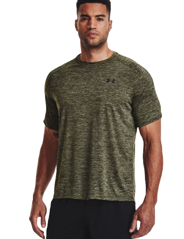Under Armour Men's UA Tech 2.0 SS Tee Marine Od Green/Black, M